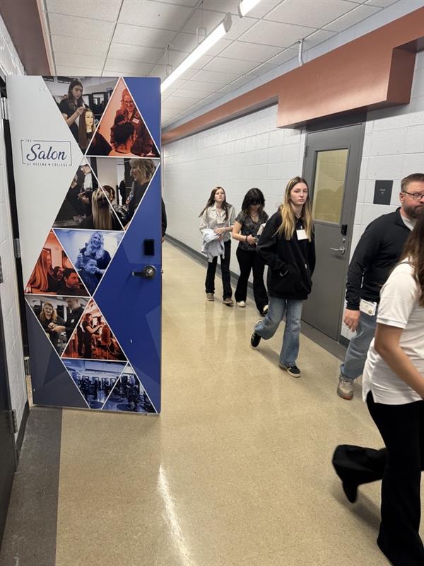 JMG students just outside of the Helena College Salon
