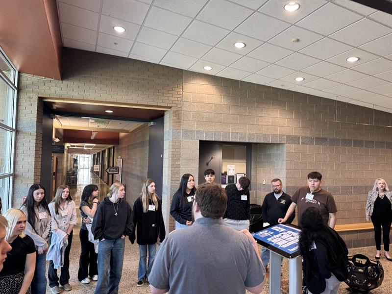 JMG students beginning their college tour at the Helena College of Technology.