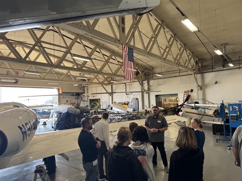IGNITE Worksite tour at the Helena Airport